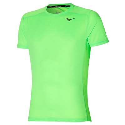 Camisa Mizuno Two Loops 88 Tee Hombre - Verdes Claro - Chile M423UCRGDE